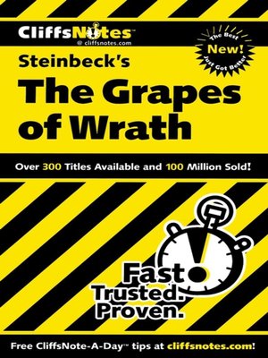 CliffsNotes on Steinbeck's The Grapes of Wrath - ebook
